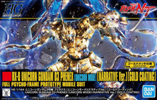 Load image into Gallery viewer, HGUC Unicorn Gundam Unit 3 Phenex (UNICORN MODE) (NARRATIVE VER.) (GOLD COATING)
