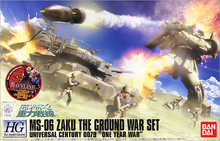 Load image into Gallery viewer, HGUC MS-06 Zaku The Ground War Set
